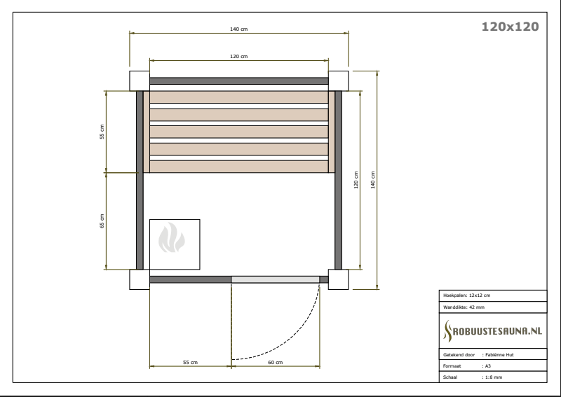 Sauna Grenen 120x120